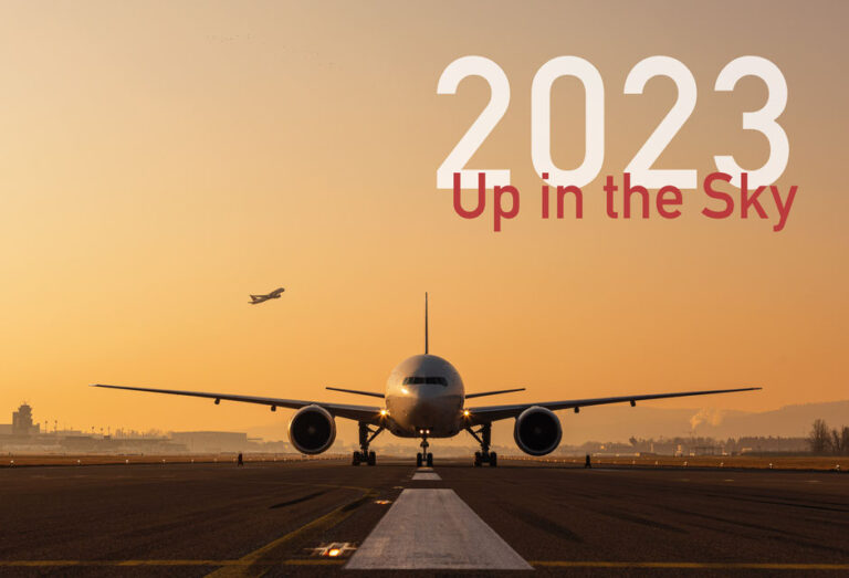 Titelblatt des Kalender "Up in the Sky 2023"